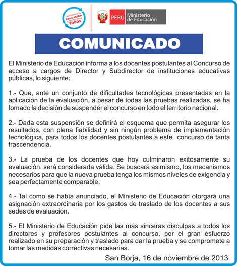 Comunicado